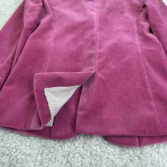 J Crew Parke Pink Velvet Blazer Jacket - Picture 11 of 14